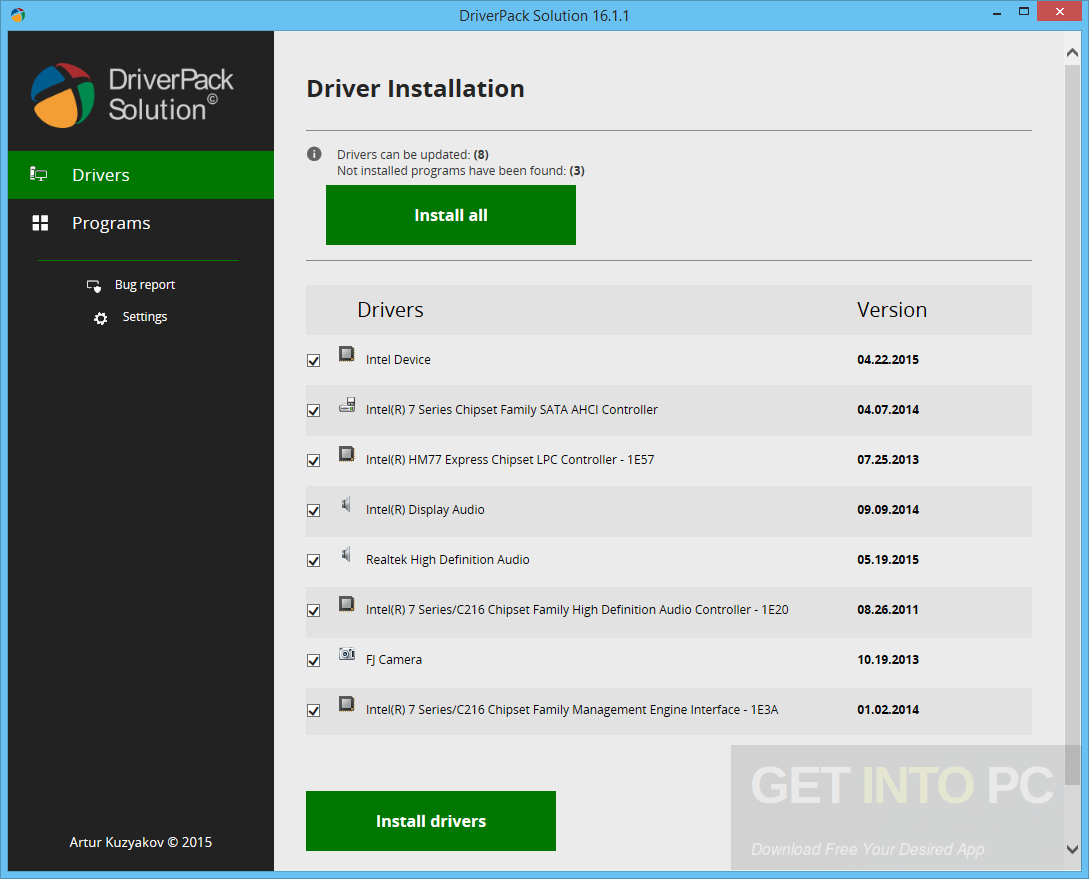 download free driver pack solutions